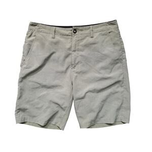 Volcom Surf & Turf Hybrid Shorts Men 34 Gray 4 Way Stretch Casual